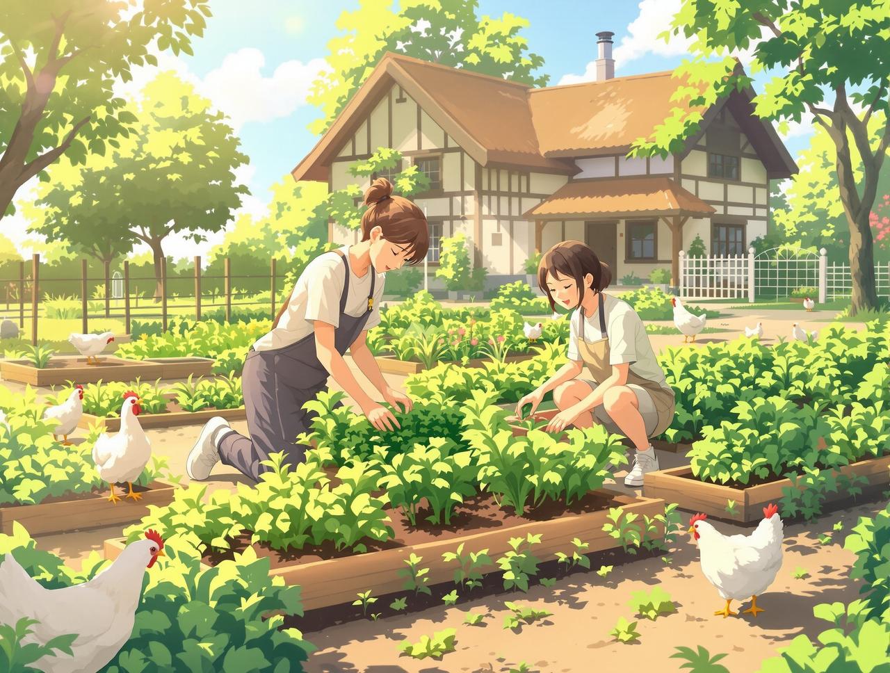 菜园子日记 - ai漫剧治愈动漫短剧 菜园子日记